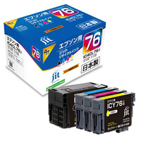 JIT エプソン(EPSON)対応 リサイクルインクカートリッジ IC4CL76対応 4色セット JIT-AE764P