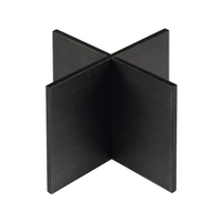 江部松商事 EBM/木製 組立十字スタンド 黒 200×200×150mm FC933LB-1026040