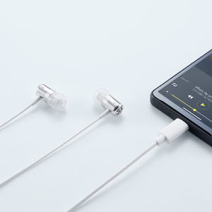 ラディウス USB-C直結カナル型イヤホン シルバー HP-NEL21CS-イメージ7
