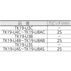 トラスコ中山 ジョイント金具19型Uクロ寸法102×27穴数6 FC982FC-4820711-イメージ2