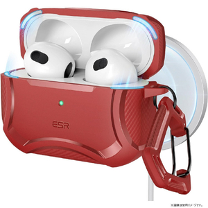 スコーピオン　鋼鉄製 赤と銀 レッド AirPods Pro ケース |アノラック – ANORAK