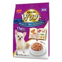 日本ペットフード ビタワン君のWソフト　11歳以上　お肉を味わうビーフ味粒・やわらかささみ入り　200g VW11ｻｲﾋﾞ-ﾌｻｻﾐ200G