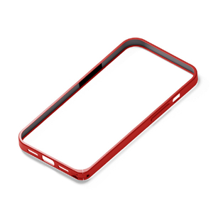 PGA iPhone 13用アルミニウムバンパー レッド PG-21KBP02RD-イメージ1