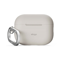 elago AirPodsPro3用シリコンケｰスカラビナ付き/ストｰン elago ストーン EL_A3PCSSCN3_ST