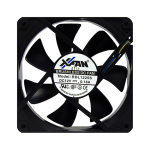 X-FAN ケースファン ブラック RDL1225SPWM-イメージ1