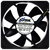 X-FAN ケースファン ブラック RDL1225SPWM-イメージ1