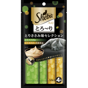 マースジャパンリミテッド シーバ とろ～り メルティ とりささみ味セレクション(12g×4P) ｼ-ﾊﾞﾒﾙﾃｲﾄﾘｻｻﾐｾﾚｸｼﾖﾝ-イメージ1