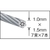 トラスコ中山 TRUSCO ステンレスワイヤロープ ナイロン被覆 1.0(1.5)×10m 1.0(1.5)10151.5 FC135EK-2134721-イメージ2