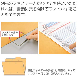 プラス 個別フォルダーエコノミー A4-E イエロー 10枚 FCF500T-FL-081IF/87-288-イメージ3