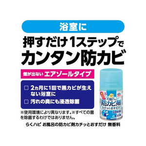 アース製薬 らくハピ お風呂の防カビ剤 無香料 FC30622-イメージ3