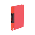 キングジム クリアーファイル カラーベースW A4タテ 40ポケット 赤 10冊 1箱(10冊) F836061-132CWｱｶ