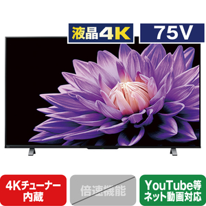 TOSHIBA/REGZA 75M540X 75V型4Kチューナー内蔵液晶テレビ レグザ M540X
