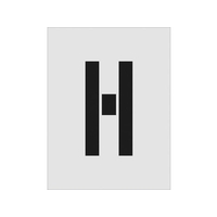 アイマーク ステンシル H 文字サイズ250×125mm FC199JF-8186155