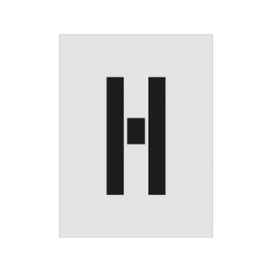 アイマーク ステンシル H 文字サイズ250×125mm FC199JF-8186155-イメージ1