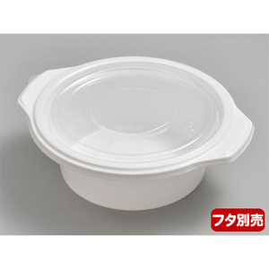 シーピー化成 どんぶり容器 BF-384 ホワイト 本体 50枚 FCG292V-00115396-イメージ4