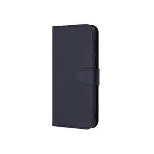 レイアウト シンプルスマホ7/BASIO active2用Like standard 耐衝撃 手帳型レザーケース シンプル マグネット ダークネイビー RT-S859ELC1/DN-イメージ1