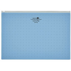 リヒトラブ AQUADROPsクリヤーケース〈マチなし〉 A4 青 F835696-F-5303-8-イメージ1