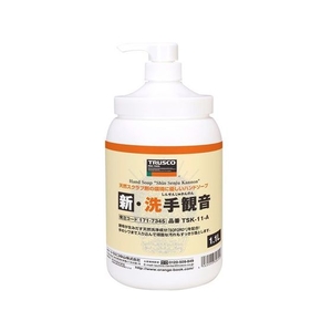 トラスコ中山 TRUSCO ハンドソープ 新・洗手観音 ポンプ本体 1.1L FC238JL-1717345-イメージ1