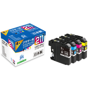 JIT リサイクルインクカートリッジ 4色パック(BK/C/M/Y) JIT-B2114P JIT リサイクルインクカートリッジ 4色パック(BK/C/M/Y) JIT-B2114P