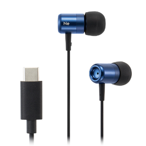 ラディウス USB-C直結カナル型イヤホン ブルー HP-NEL21CB-イメージ1