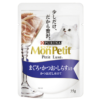 ネスレ日本 モンプチ プチリュクスパウチ まぐろ・かつお・しらす入り かつおだし仕立て 35g MPﾘﾕｸｽﾊﾟｳﾁﾏｸﾞﾛｶﾂｵｼﾗｽ35G
