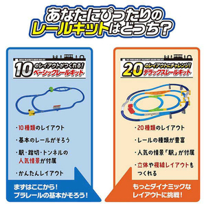 タカラトミー プラレール 10のレイアウトがつくれる!ベーシックレールキット Pﾚ-ﾙ10ﾉﾚｲｱｳﾄﾍﾞ-ｼﾂｸﾚ-ﾙｷﾂﾄ-イメージ4