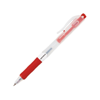 ジョインテックス 油性ボールペンノック式 赤 10本 FC28198-H012J-RD-10P