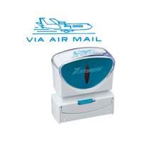 シヤチハタ Xスタンパービジネス キャップレスB型 藍 VIAAIRMAIL FC89580-X2-B-13433