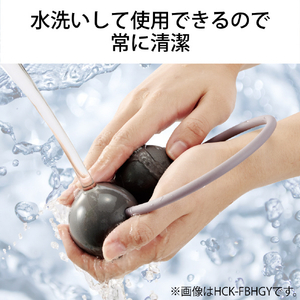 エレコム 足裏コロコロボール 突起付きタイプ ハード グレー HCKFBTHGY-イメージ8