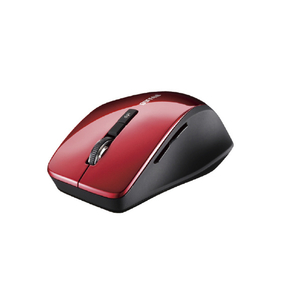 BUFFALO 無線BlueLEDマウス 静音/5ボタン/DPI切り替えタイプ レッド BSMBW320RD-イメージ2