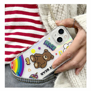BOOGIE WOOGIE iPhone 14用オーロラケース Teddy Bear BW24096I14-イメージ10