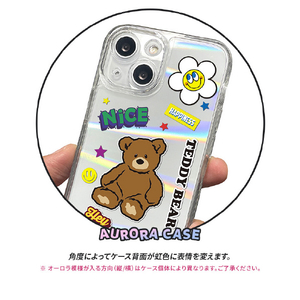 BOOGIE WOOGIE iPhone 14用オーロラケース Teddy Bear BW24096I14-イメージ4