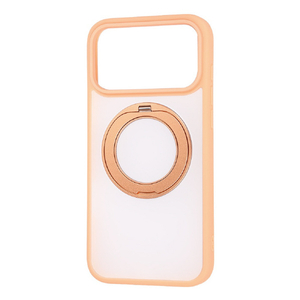 レイ・アウト iPhone 18 Pro Max用 / 17 Pro Max用  / ハイブリッドケース シルキーマット マグネット充電対応 リング付き / オレンジ RT-P59BS11/OR-イメージ1