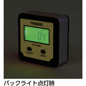 トラスコ デジタル水平傾斜計 デジキュービック TRUSCO デジタル水平傾斜計 “デジキュービック” TDC-360-イメージ2