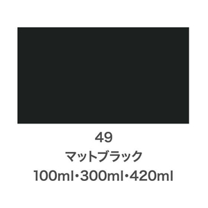 アサヒペン クリエイティブカラースプレー 300ml 49マットブラック FC123NS-イメージ2