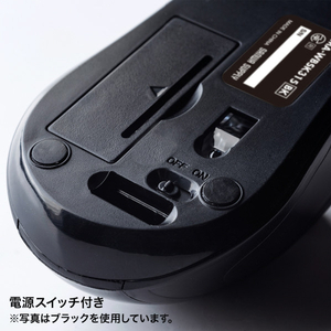 サンワサプライ 抗菌・静音ワイヤレスブルーLEDマウス ホワイト MA-WBSK315W-イメージ7