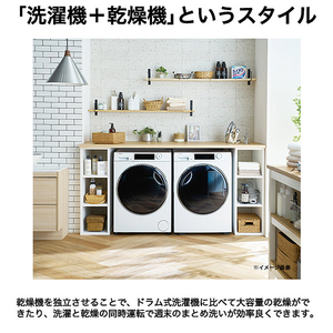 ハイアール 9．0kg衣類乾燥機 FUWATO JZ-K90A-W-イメージ12