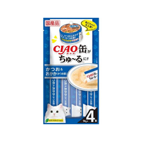 いなば CIAO 缶ちゅーる かつお&おかか(かつお節) 14g×4P FCU2981