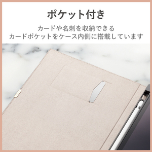 エレコム iPad (第9/8/7世代)用フラップケース ソフトレザー &me フリーアングル スリープ対応 チャコールグレー TB-A19RWVJMGY-イメージ5