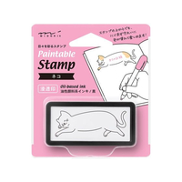 デザインフィル スタンプ 浸透印 ハーフ ネコ柄 FC793PK-35504006