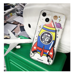 BOOGIE WOOGIE iPhone 14用オーロラケース Kitty Rocket BW24097I14-イメージ11