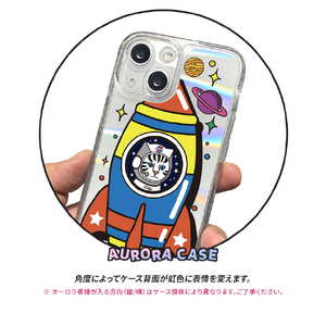 BOOGIE WOOGIE iPhone 14用オーロラケース Kitty Rocket BW24097I14-イメージ4