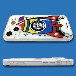 BOOGIE WOOGIE iPhone 14用オーロラケース Kitty Rocket BW24097I14-イメージ9