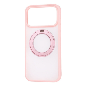 レイ・アウト iPhone 18 Pro Max用 / 17 Pro Max用  / ハイブリッドケース シルキーマット マグネット充電対応 リング付き / ピンク RT-P59BS11/P-イメージ1
