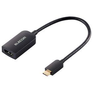 エレコム USB Type-C(TM) - HDMI(R)変換アダプター 1ポート ブラック AD-CHDMIQBK4-イメージ1