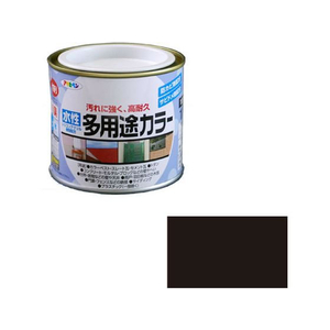 アサヒペン 水性多用途カラー 1／5L ツヤ消し黒 FC668PM-イメージ1