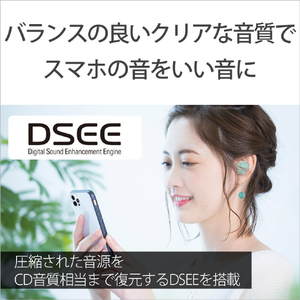 SONY ワイヤレスステレオヘッドセット アイスグリーン WF-C500 G-イメージ2