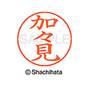 シヤチハタ ネームペン用ネーム シルバー 既製 加々 FC46436-X-GPS-0665-イメージ1