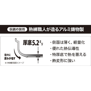 ウルシヤマ金属工業 IH味彩鍋 7号 IHｱｼﾞｻｲﾅﾍﾞ7ｺﾞｳ-イメージ3