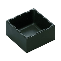 ｒｏｓｅ ｐｌａｓｔｉｃ ボックスタイプ 黒 96×96×50.5 黒969650.585 FC880ED-7708335
